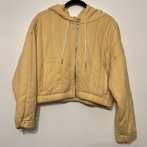 NWT Urban Outfitters UO Khloe Quilted Hoodie Jacket